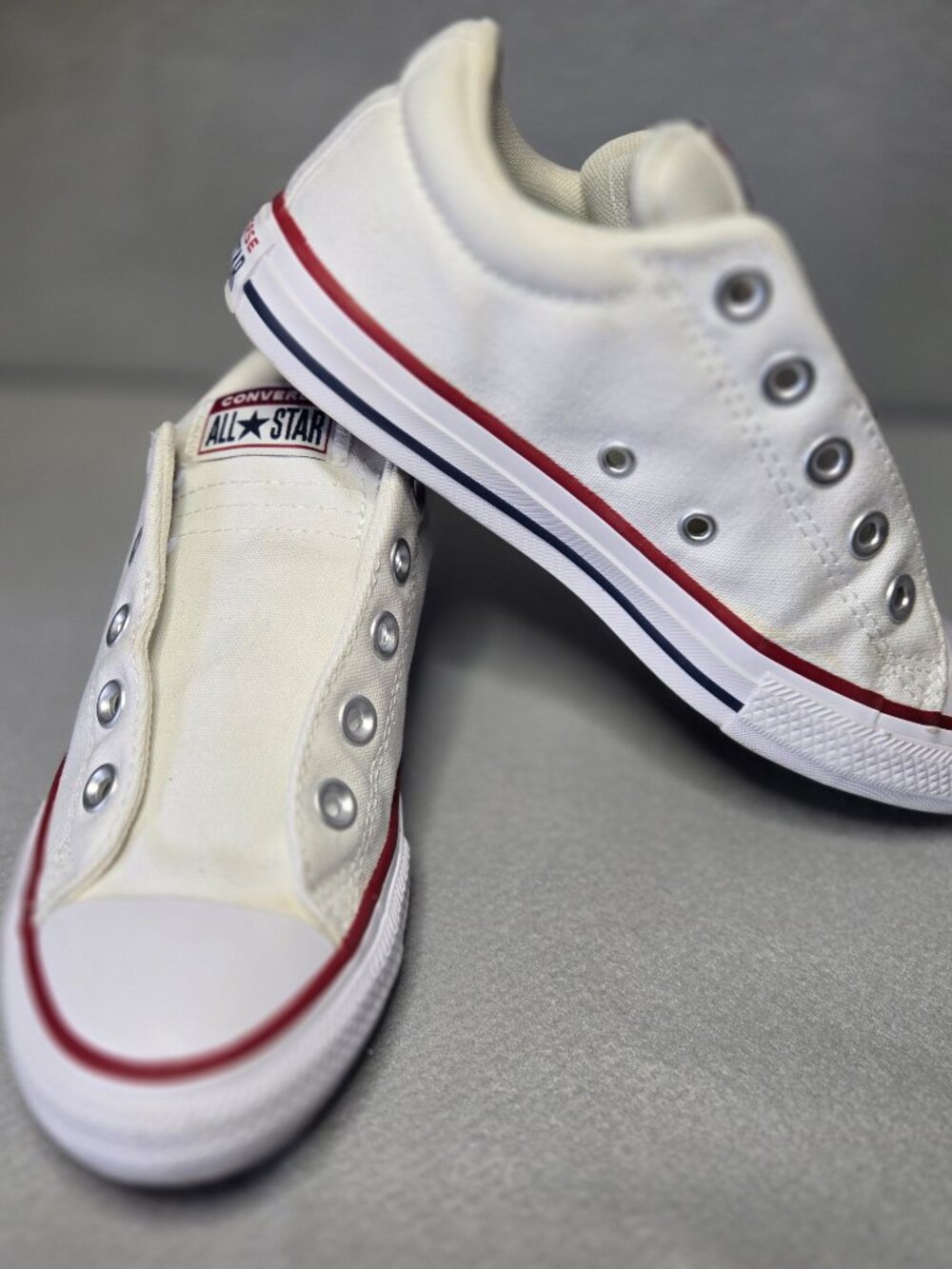 Converse‎ Youth All Star White Sneakers Size 2